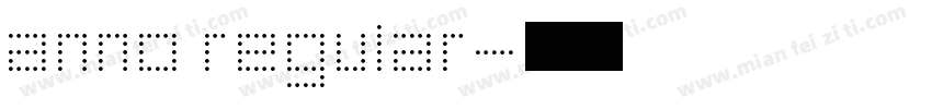 anno regular字体转换